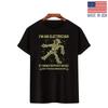 White Men's Funny Skeleton "I'm an Electrician" Graphic T-Shirt | Casual Summer
