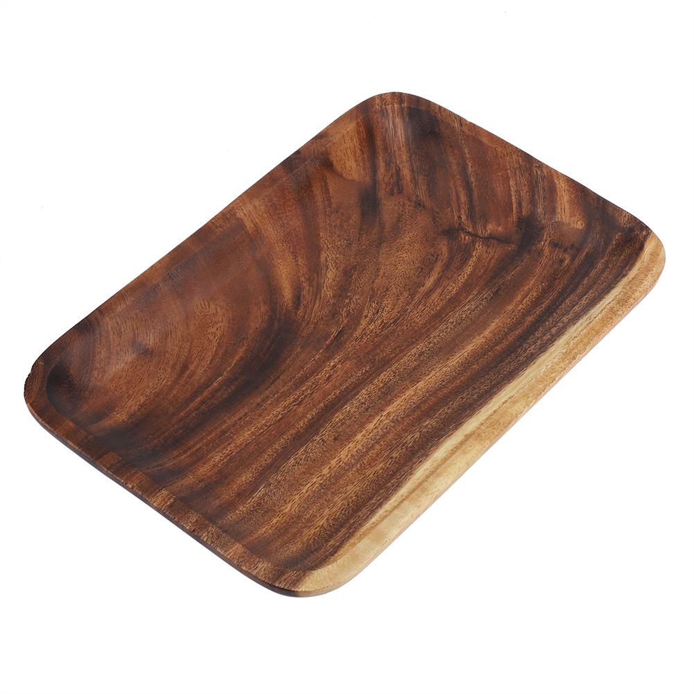 

Elegant Sushi Tray Snacks Salad Desserts Wooden Serving Dish for Home Restaurant 25*17*2cm