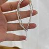 925 Silver Bracelet Double Layer Pearl Bracelet for Women Girl Vintage Luxury Design Bead Korean Jewelry Charm Bracelet