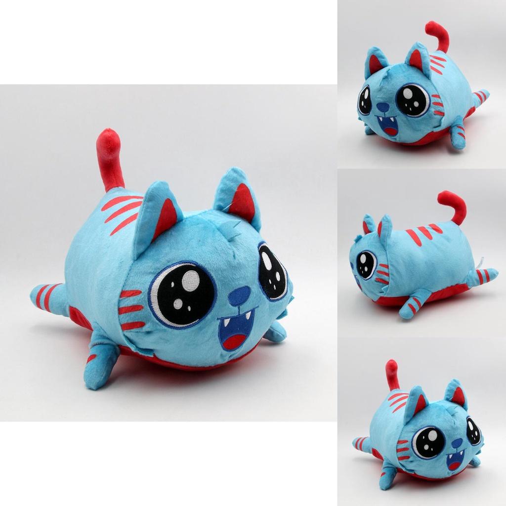 Gatto Blu Peluche Gravycatman Morbido E Delicato Sulla Pelle Regalo Per Bambini