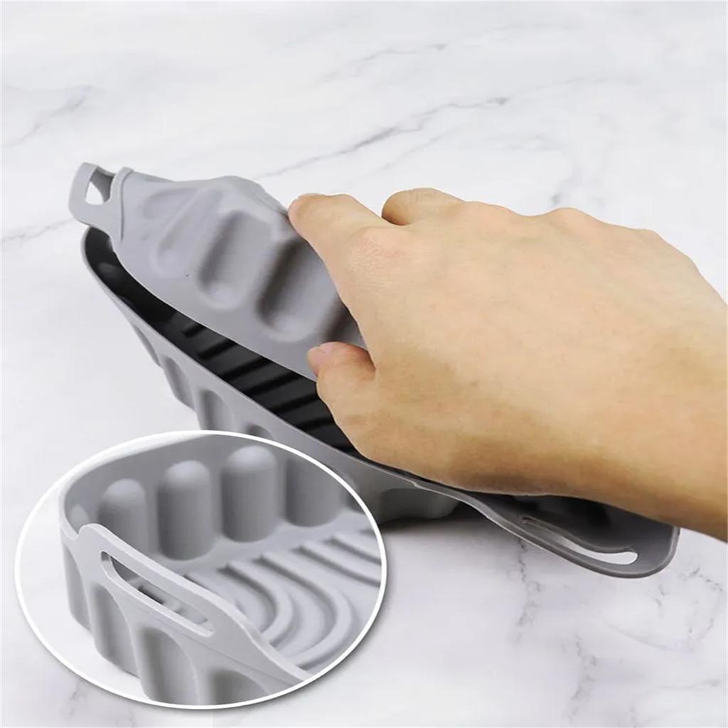 Food Grade Fryer Silicone Baking Tray High Temperature Resistant Silicone Thick Baking Tray Cake Pizza Non-stick Baking Tray