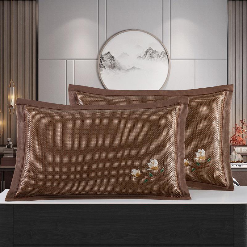 Cooling Ice Silk Summer Pillowcase, Machine Washable, Single Size