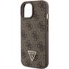 Guess Guhcp15Sp4Tdpw Iphone 15 / 14 / 13 6.1 Brązowy/Brown Hardcase Leather 4G Triangle Strass