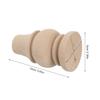 1pcs 6x10cm Round Sofa Legs Decorative Wooden Column Legs Table Legs Solid Wood Furniture Legs For Sofa Cabinet Table And Bed