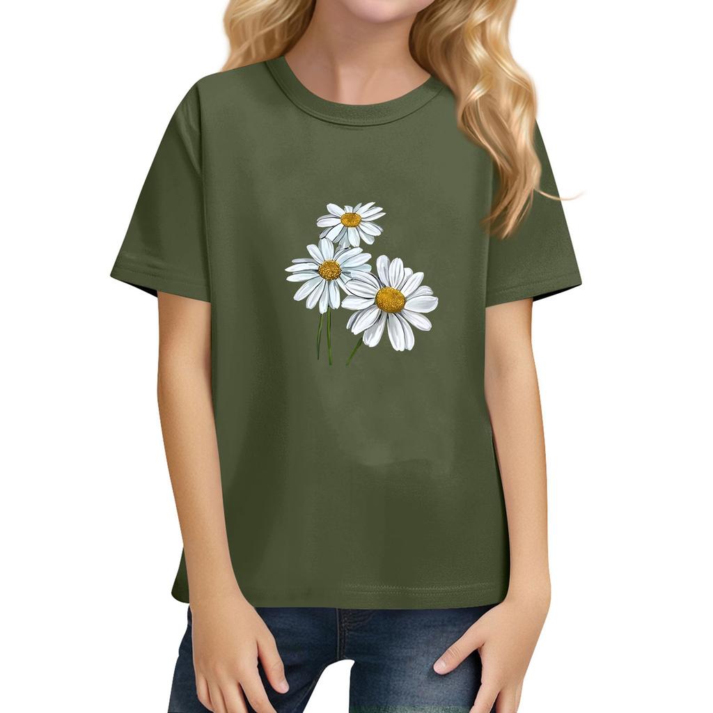 Kinder T-Shirt mit kurzen Ärmeln, Farbe, für den täglichen lässigen Gebrauch