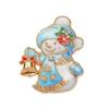 Christmas Series Brooch Snowman Christmas Tree Cat Garland Brooch Holiday Clothing Coat Accessories Women