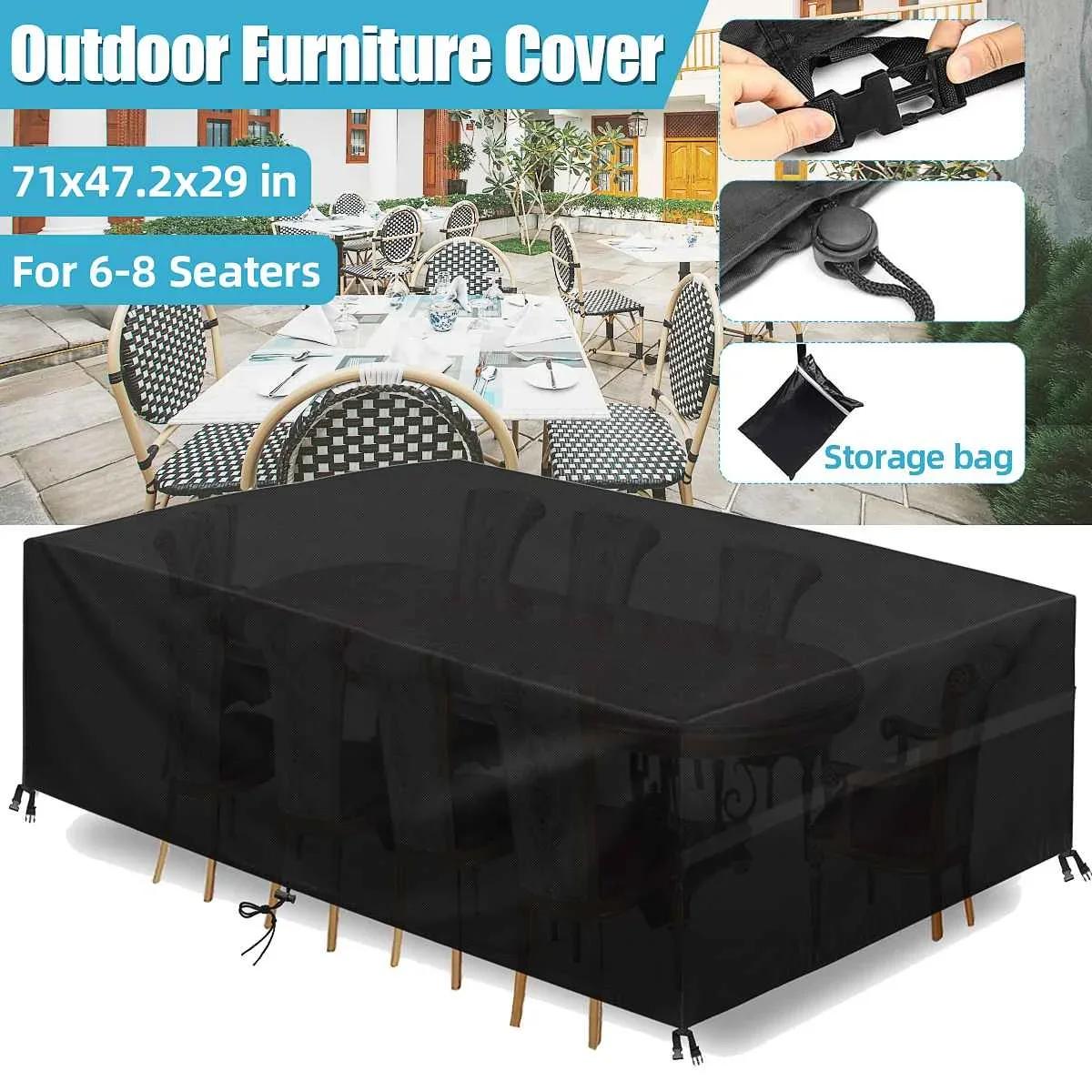 

600D For Garden Sofa Outdoor Garden Furniture Cover Waterproof Table Chair Rainproof Dustproof Cover Patio Protective Covers China Mainland