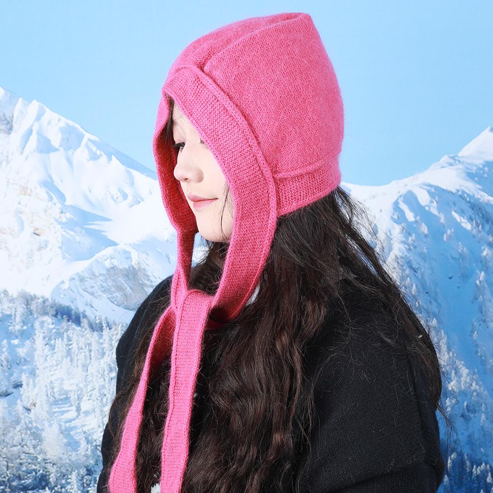 Snowy Atmosphere Knitted Raffa Hat Winter Ear Protection Cute Pullover Hat Versatile Warm Hat