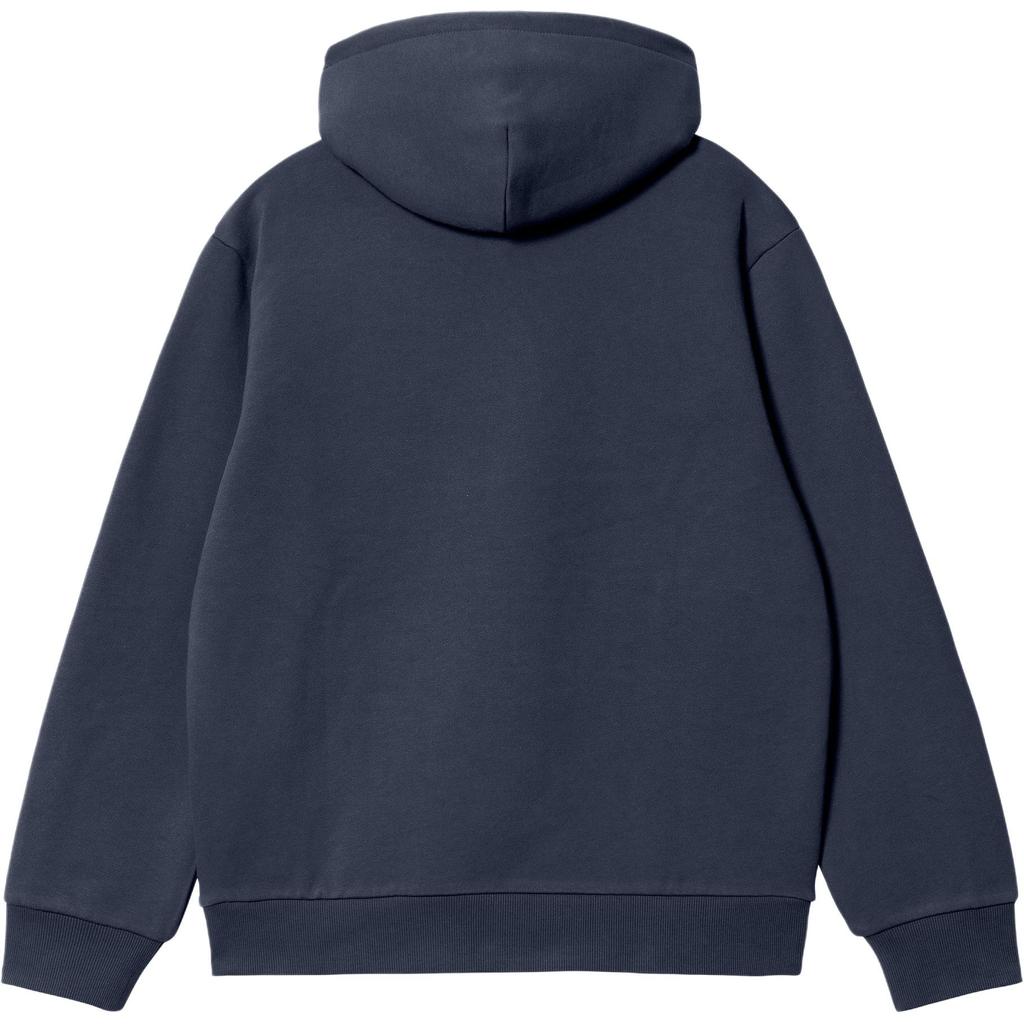Carhartt WIP Hooded Sweatshirt Loose Fit Long Sleeve Men Sweatshirts Air-Force-Blue I030547-2DD-XX