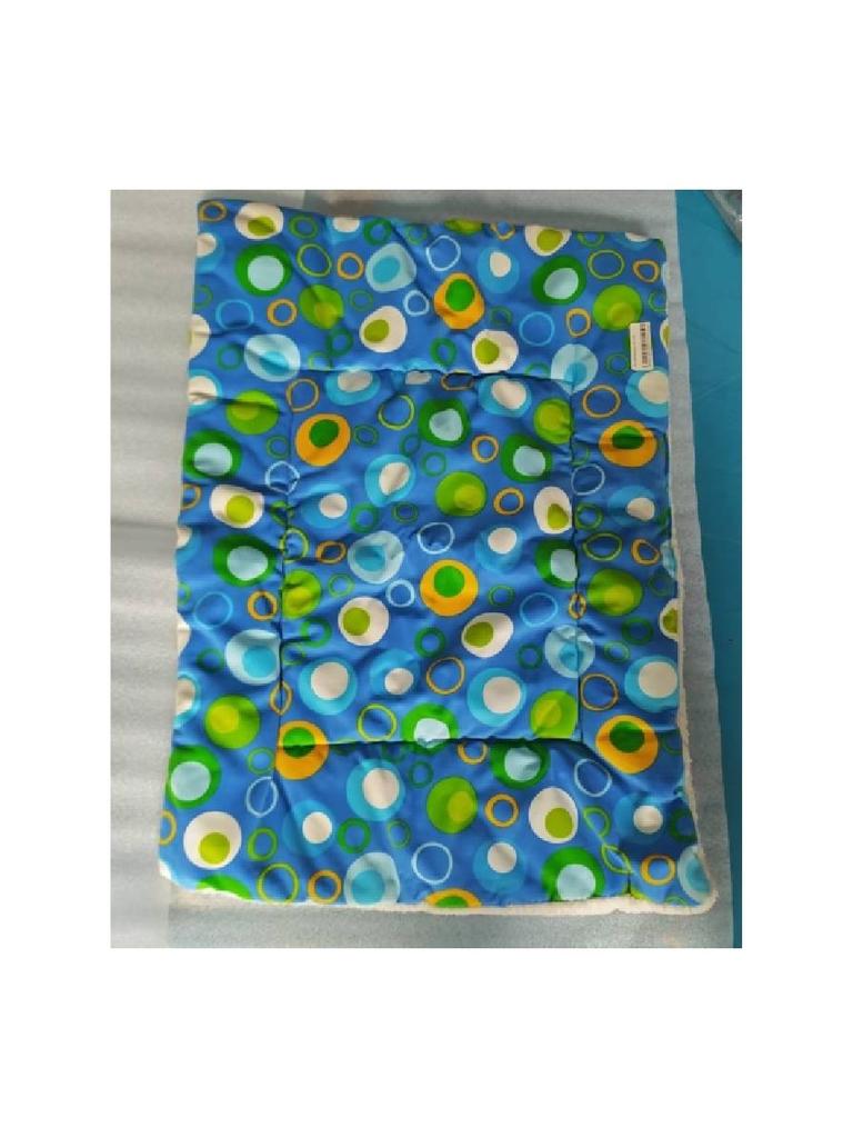 Dot Print Pet Cushion With Thick Fleece Inner Layer For Small Dogs Cats And Travel Use