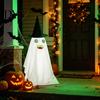 Reusable Holiday Party Supplies Halloween Ghost Decoration, Spooky Outdoor Standing with Glow in Lightweight Festival Home Accents The Dark