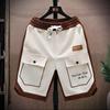 Pantaloncini da corsa estivi da uomo casual da jogging sportivi pantaloncini patchwork coulisse larghi asciutti da palestra