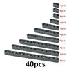 Technical Parts 64782 15458 Flat Panel Plate 1x5x11 1X3X11 Mechanical Building Blocks Car MOC Parts Bricks Compatible Leduo