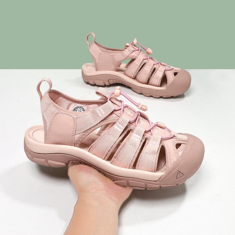 2025 Pink Women's Outdoor Toe Casual Lightweight Breathable Summer Beach Shoes Luxury Lightweight Hiking Shoes Size 45