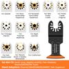10/50Pcs Oscillating Saw Blades High Carbon Steel 44MM Arc Edge Multitool Blades Sharp Wear Resistant Oscillating Blades