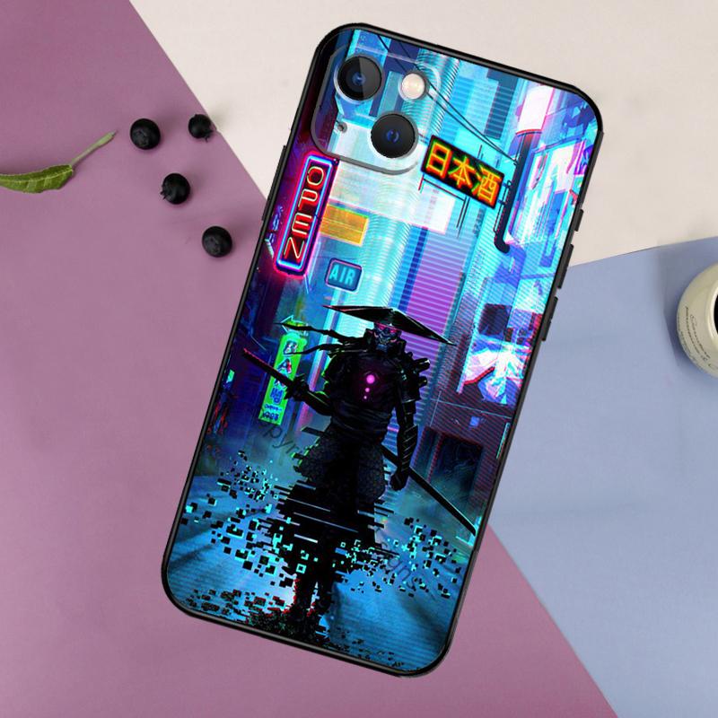 Japan Samurai Ninja Phone Case For iPhone 11 12 13 14 16 15 Pro Max Mini 7 8 Plus X XR XS Max Bumper Cases Cover