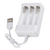 Portable ABS 5V Three Slots Charger for AA AAA Rechargeable Battery with USB Plug