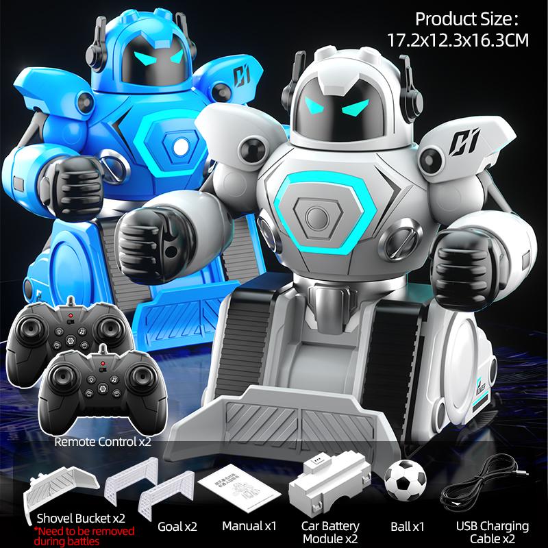 JJRC R30 Remote Control Boxing Soccer Fighting Robot For Two Parent-child Interactive DIY Fighting Robot Children Toy