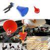 Engine Refueling Funnel with Adjustable Width Holdings Clamps Oil Filling Funnel