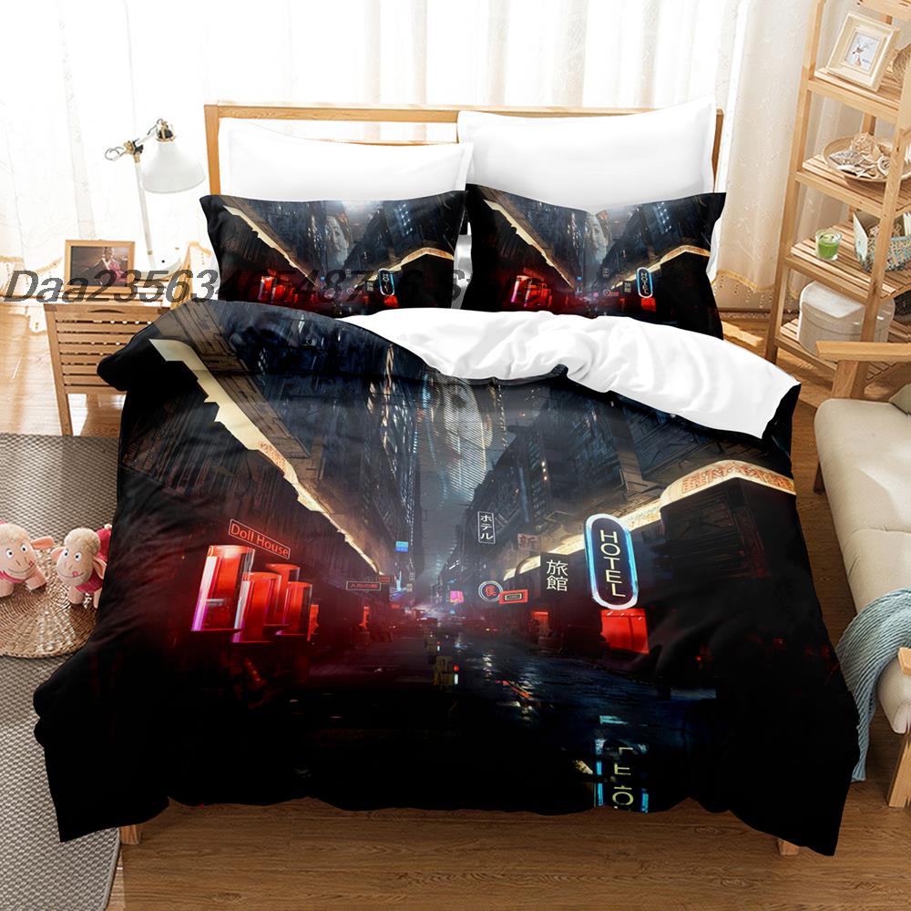 2049 Blade Runner Bedding Set Single Twin Full Queen King Size Bed Set Aldult Kid Bedroom Duvetcover Sets 3D Bed Sheet Set