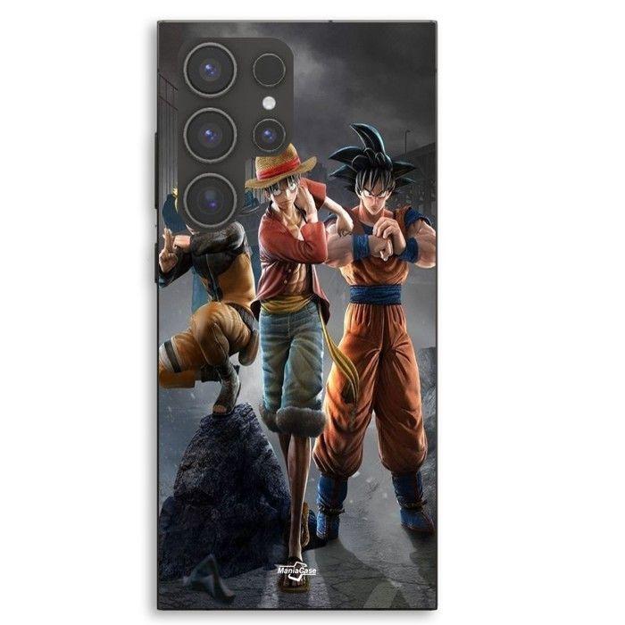 Coque Pour Samsung Galaxy S23 Ultra Sangoku naruto Luffy one piece Dragon Ball z 3D Anime manga Maniacase
