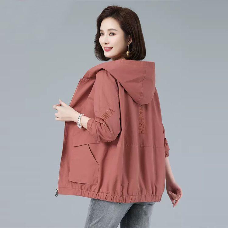 

Женский тренч, верхняя одежда, повседневный короткий модный жакет для мамы, топ для женщин среднего и пожилого возраста на весну и осень 2XL