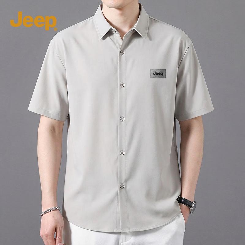 

JEEP Unisex Loose Fit Ice-Feel Short Sleeve Casual Shirt XL