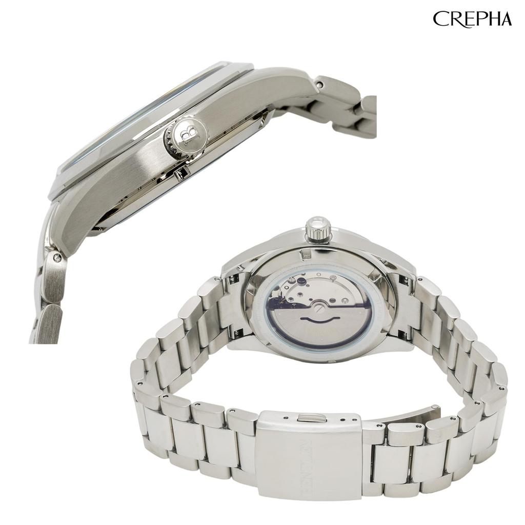 Automatic Watch Analog Mechanical Automatic Winding Waterproof Metal Band Bentley Blue Silver [Clefer] Men's BT-AM392-NVS