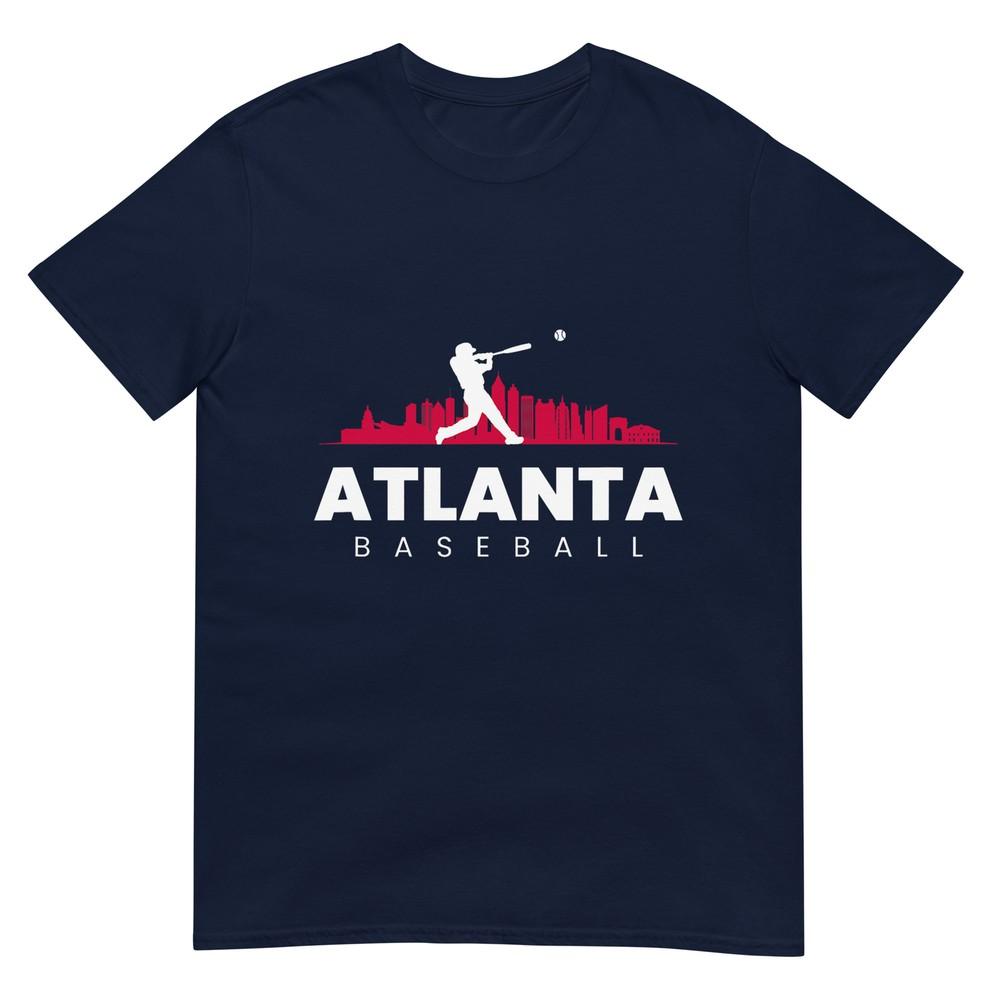 Atlanta Baseball Vintage Minimalist Retro Baseball Lover Tshirt