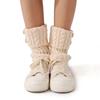 Foot Cover Leg Warmers Crochet Knitted Turned-up Button Socks Fashion Boot Sock Sleeves  Women