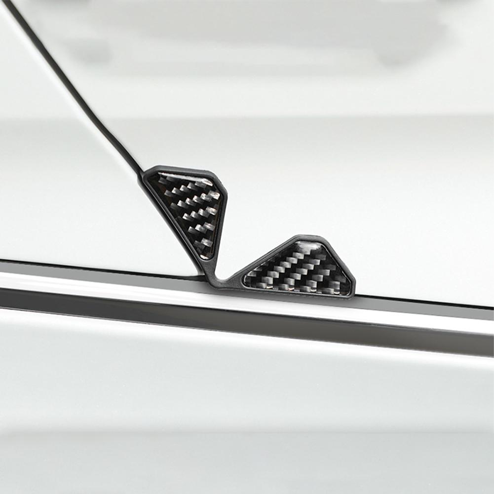 Car Door Corner Anti-collision Stickers Carbon Fiber Reflective Door Strips Door Anti-collision Corner Protector Guards Edg K5X5
