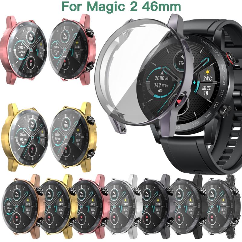

Покрытие TPU Крышка для Huawei Honor Magic Watch 2 46 мм Защитный чехол Экран Протектор Мягкая оболочка для Magic2 Защитный чехол