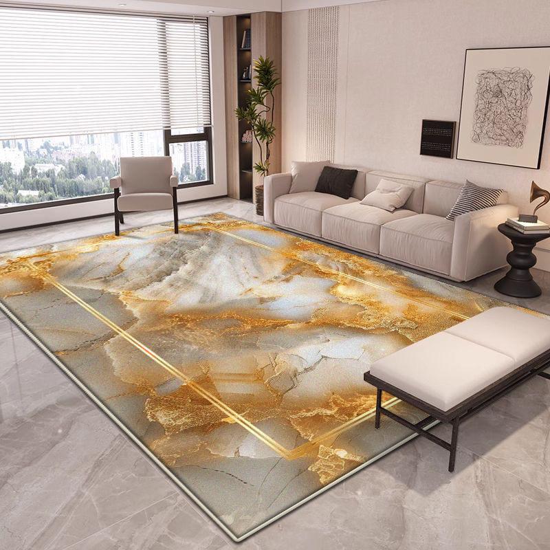 Tappeto Grande Astratto di Lusso per Soggiorno Decorazione Moderna Tappeti per Casa Antiscivolo Tappetini per Camera da Letto Salotto Facili da Pulire Tappetino Ingresso