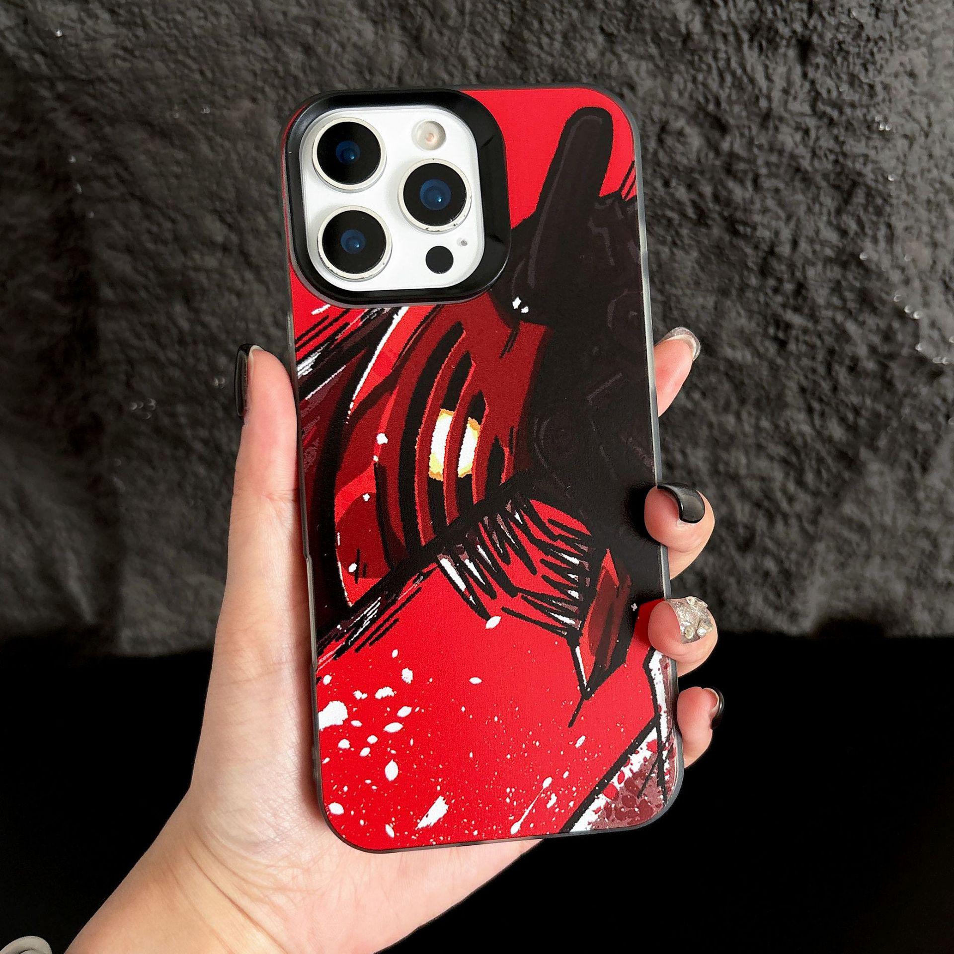 

Anime Chainsaw Man Soft Phone Case: Compatible with iPhone Models 7/8, 11, 13/14, and 15, including Apple 17 Pro Max. 12promax