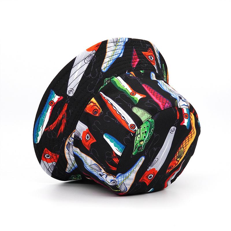 

Весенне-летняя кепка с принтом животных Праздничная солнцезащитная шляпа-ведро Унисекс Оригинальная шляпа рыбака Двусторонняя шляпа в стиле хип-хоп XS