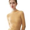 Women's Slim Fit Cashmere Sweater - Half-High Neck, 100% Pure Cashmere, Seamless, Versatile Autumn/Winter Base Layer