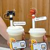 Ball Cute Ball Straw Covers New Straw Head Silicone Dust-Proof Protector Cap Reusable Silicone Straw Toppers For 10mm Straws