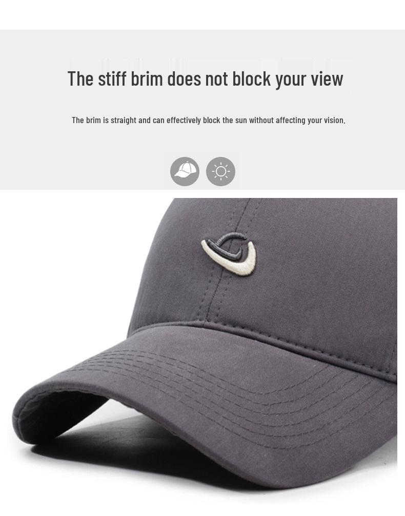 Korean Embroidered Cotton Baseball Cap - Unisex Fashion 2025