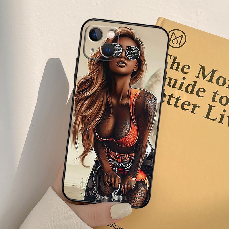 Sexy Sleeve Tattoo Girl Phone Case For iPhone 17 16 14 13 12 11 15 Pro Max mini XR 16e 15 16 Plus 17 Air Full Cover