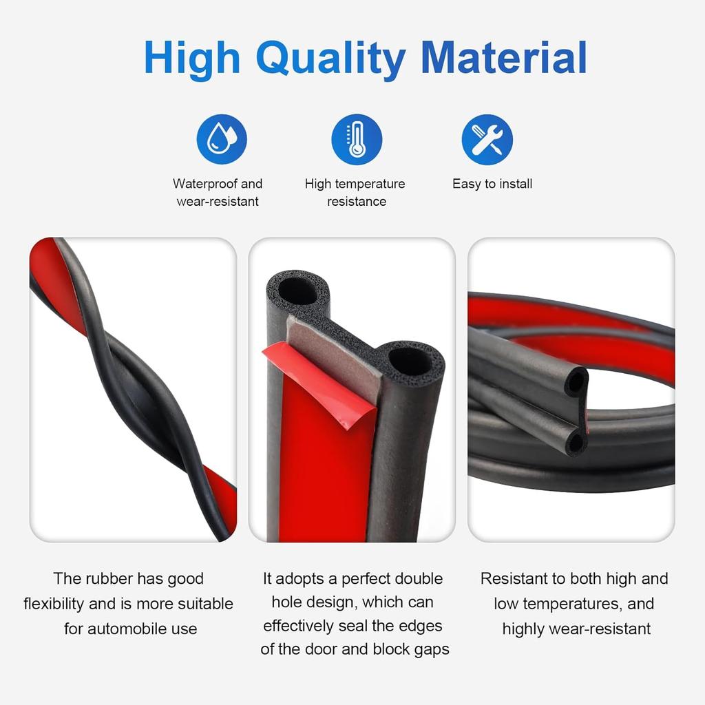 Rubber Weather Seal For Pickups Cap - Camper Shell Seal Automotive Weather Stripping Tonneau Cover Tailgate Seals For Pickups Truck Cap 24.6FT