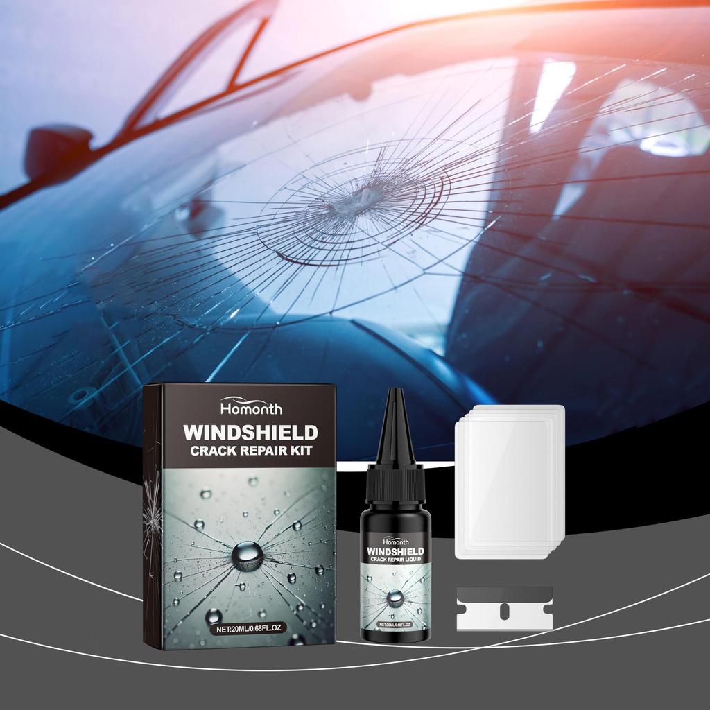20ml Windshield Crack Repair Kit Auto Front Windshield Nano Repair Fluid Kit Quick Repair Cracks Clear Vision