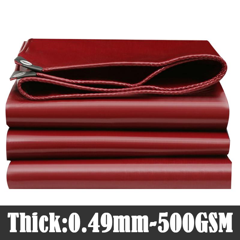Heavy-Duty PVC Canvas Waterproof Tarpaulin Outdoor Camping Tent Pergola Sun Shelter Truck UV Resistant COATED BANNER Canopy 1.9x1.4m
