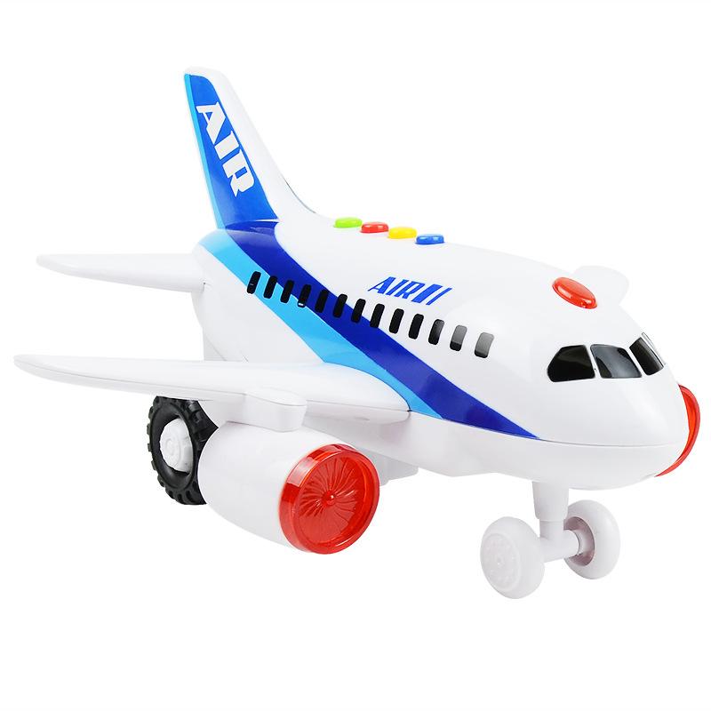 Sound, Light, Music, Inertial Aircraft, Storytelling Simulation Airliner, Airbus Model Children'S Toys