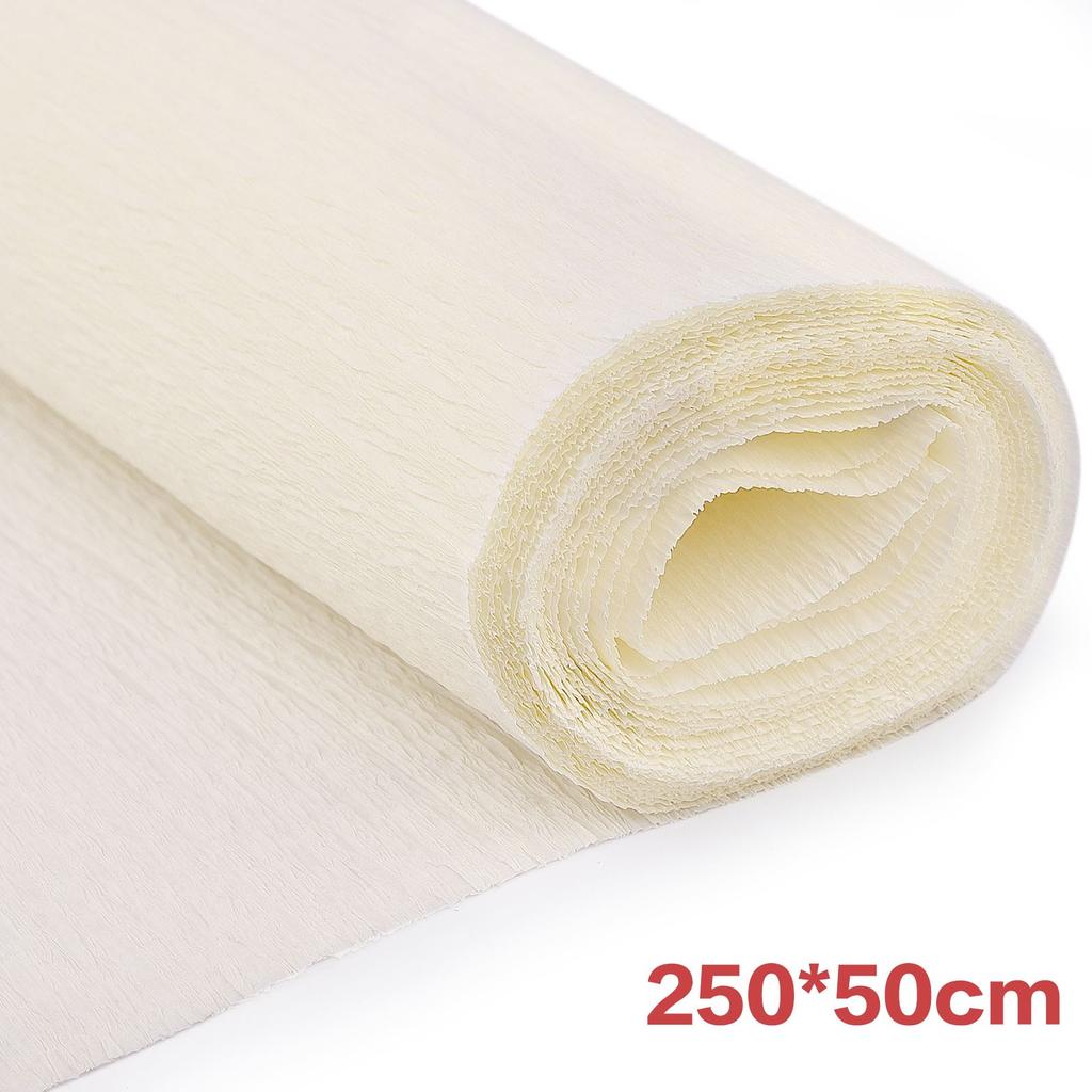 17 Colors 250x50cm Colored Crepe Paper Roll Origami Crinkled Crepe Paper Craft DIY Flowers Decoration Gift Wrapping Paper Craft