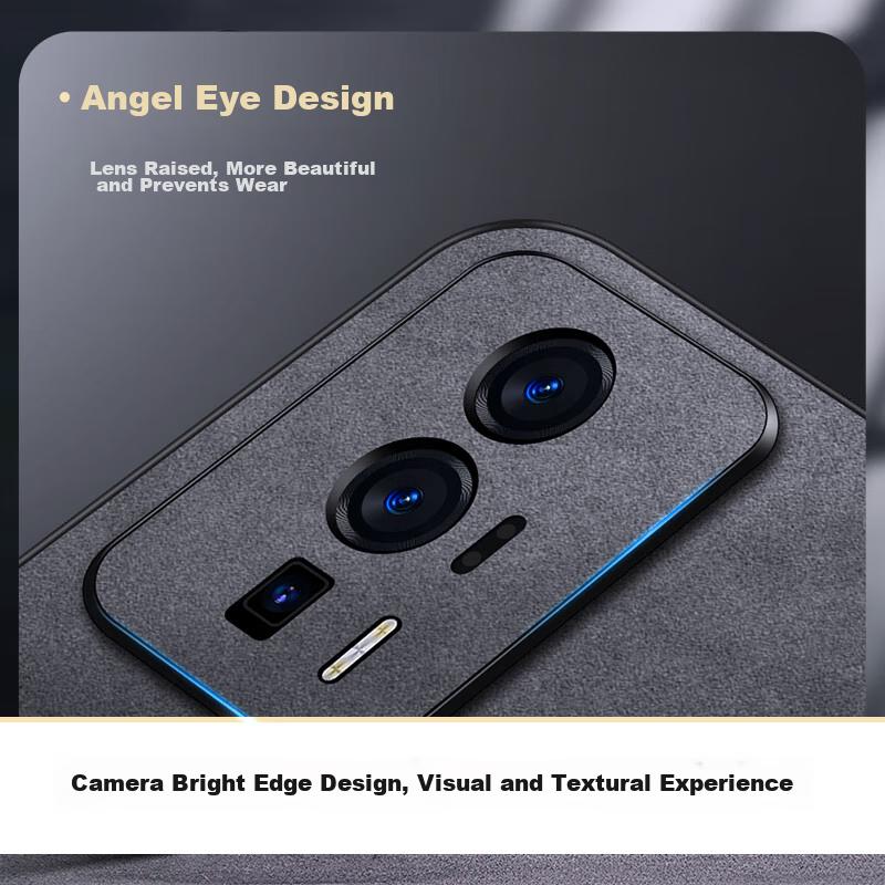 Redmi K60 Phone Case, Redmi KShockproof Lens Full Protection Soft Case, Simple Luxury Outer, Leather Casen, Khaki Color
