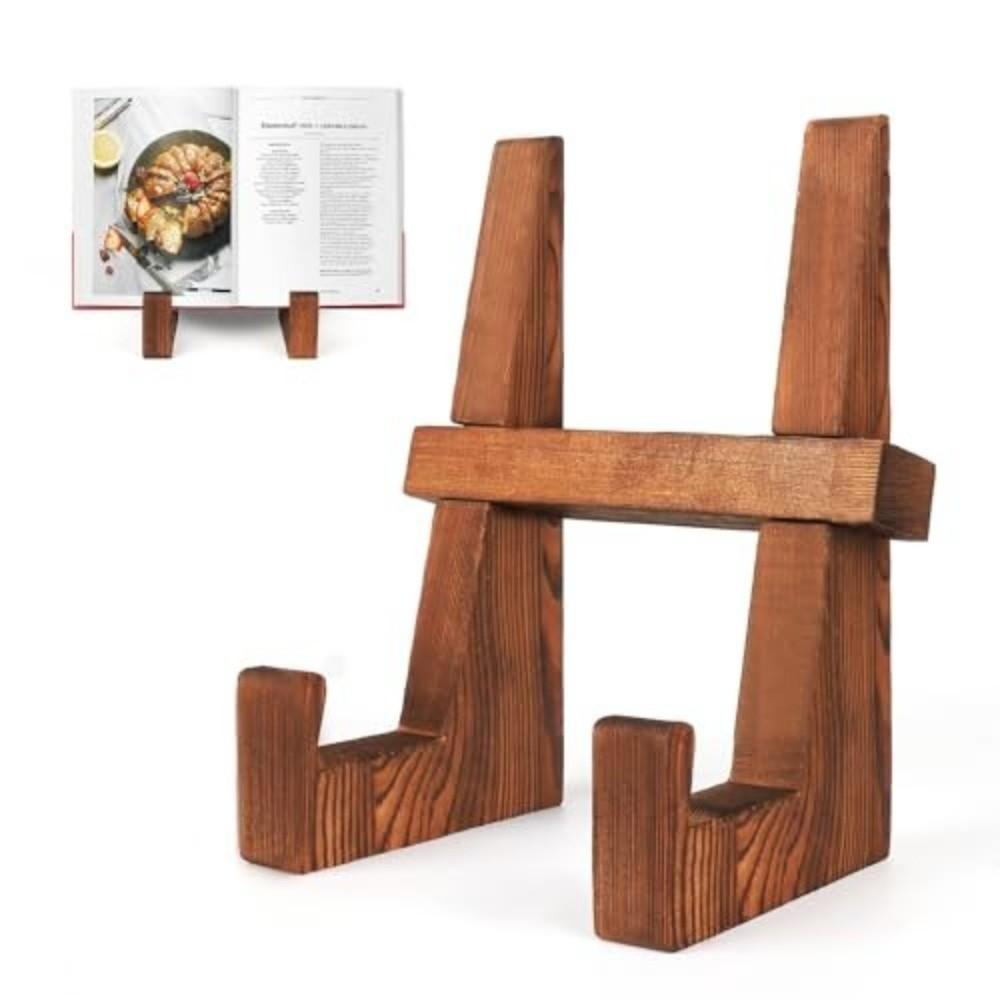 Decorative Wooden Cookbook Holder Multifunctional Display Stand Picture Frame Holder Book Reading