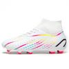 New High Top Soccer Boots Long Crushed Spikes Amazon Men's and Women's Soccer Boots Grass Student Training Shoes