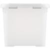 Curver | handy plus 20l clips blanc - 100% recycle, rangement, milky, 40 x 29 x 26 cm