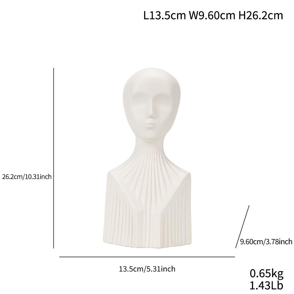 European Abstract Human Body Model: Soft Ceramic Decorative Ornament