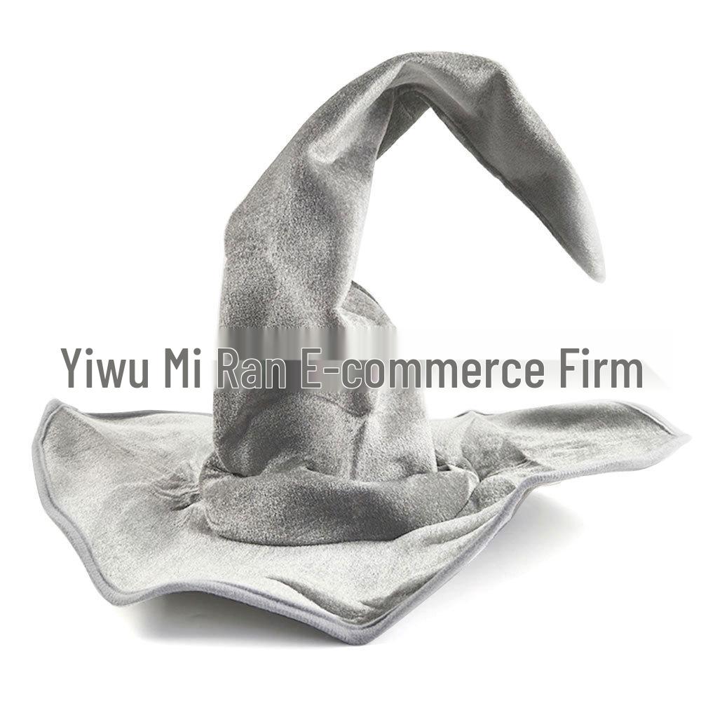 Pălărie de vrăjitoare cu pânză de păianjen luminoasă, decorațiune de Halloween